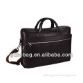2014 Business Simple Style Classical Black PU Laptop Bag with handble